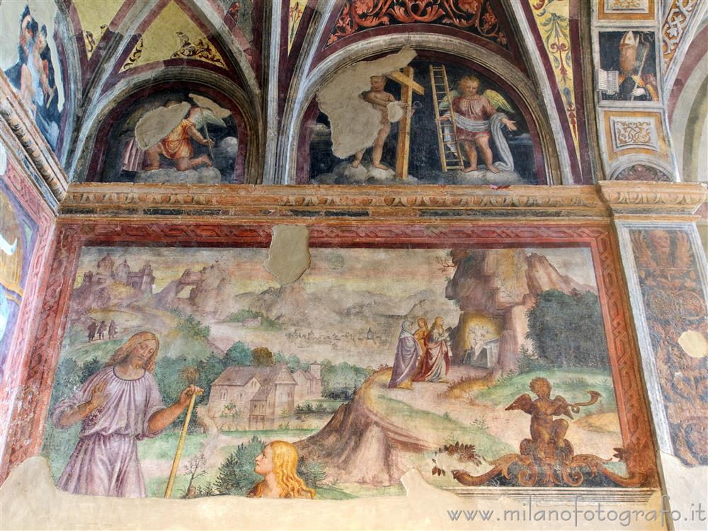 Milan (Italy) - Right wall of the apse of the Oratory of the Passion